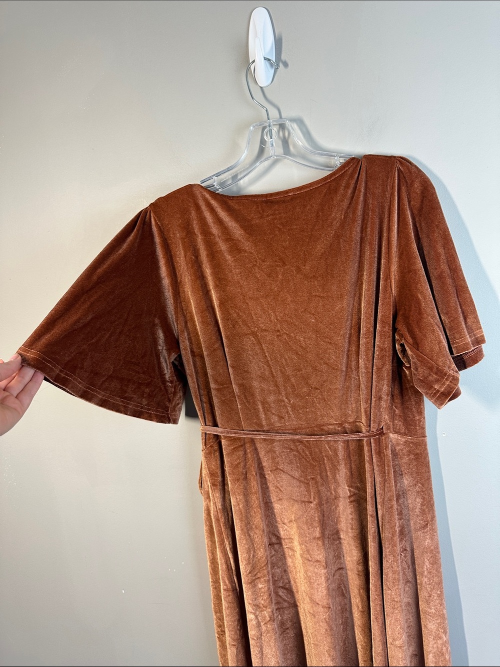 NWT Baltic Born Meghan Short Sleeve Velvet Wrap Maxi Dress Size XL - Picture 14 of 15